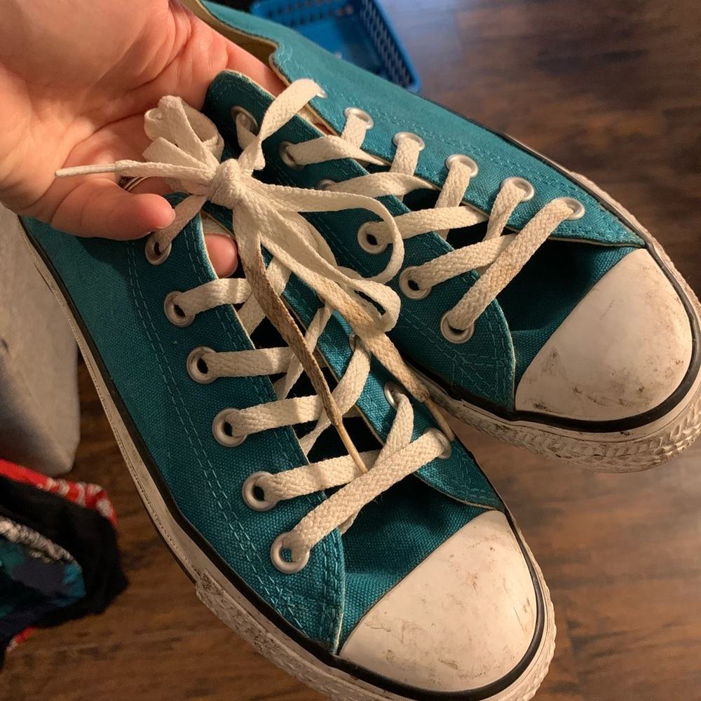 Well-loved Teal Converse